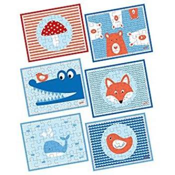 GOKI 57413 Mini Puzzles: Safari-Entdeckungen