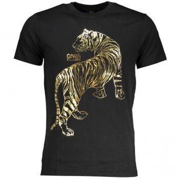 Cavalli Class Men's Black Cotton T-Shirt