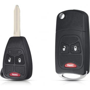 Dandkey Key Fob Shell for Jeep Chrysler Dodge Durango