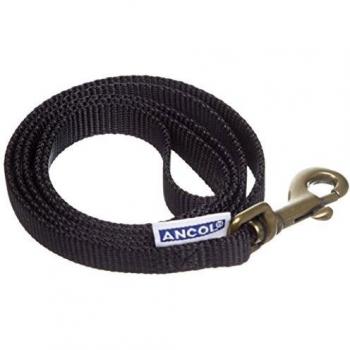 Heritage Nylon Dog Lead Black 1m X19mm Sz 3-8