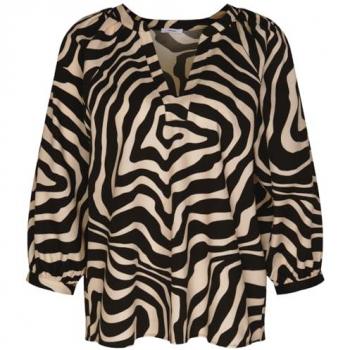 Seidensticker 3/4‑Arm Bluse mit Rosenmotif