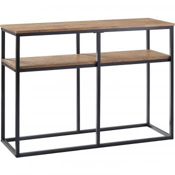 SoBuy Konsolentisch FSB42, 2 Ablagen, Metall, Flurtisch, Dekotisch, Sideboard, Beistelltisch