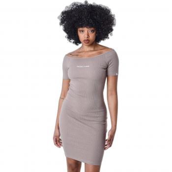Project X Paris Mini Dress A Maniche Corte F237703 Mole M