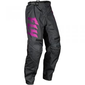 FLY Racing F-16 Pantaloni motocross per bambini Nero Rosa 26