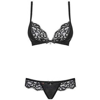 Obsessive Damen Dessous-Set Laluna S/M, Schwarz