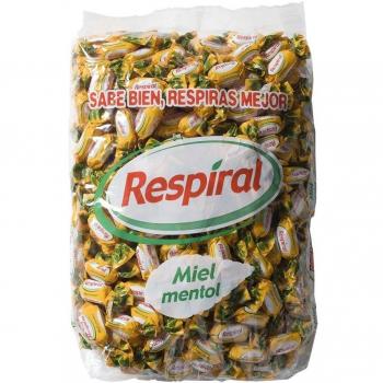 Respiral caramelos 300 unidades. Sabores disponibles: Limón, Eucalipto Mentol, Miel, Regaliz, Sin azúcar Eucalipto Mentol
