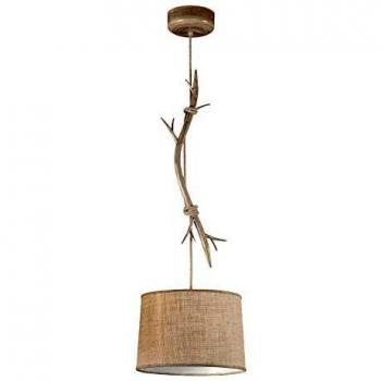 35cm Imitation Wood Pendant Light