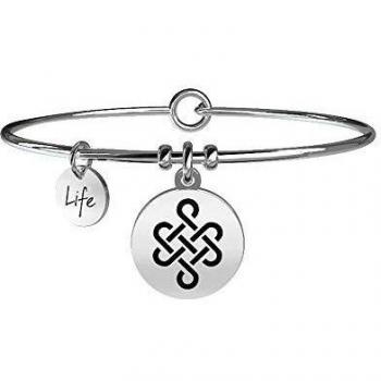 Spilla Nodo Infinito con design Unione in argento