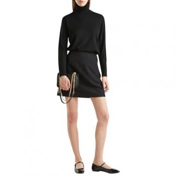 Damen Stehkragenpullover UNITED COLORS OF BENETTON, schwarz