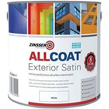 Zinsser AllCoat Exterior White 2.5 litre ZINACEWH25L