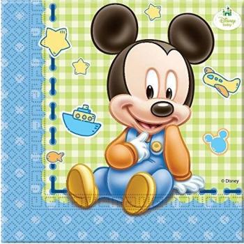 SERVIETTE 2PLIS 33 X 33CM BABY MICKEY/20