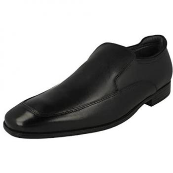 Start Rite College Black Leather Intelligente Schulschuhe