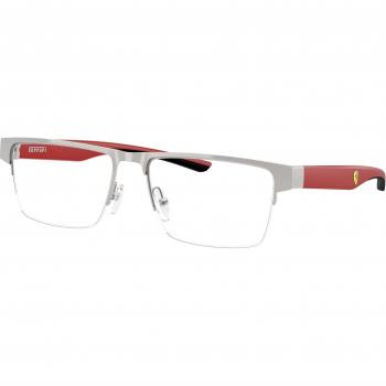 Ferrari FZ7007 107 Male Eyewear – 55mm, Gray, Modern Transparent Frame