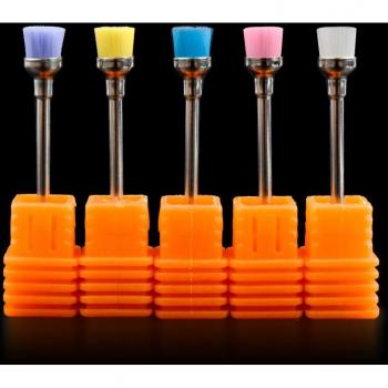 Nail Art Electric Drill Brush Set with 3/32'' Bits