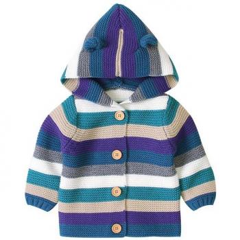 Cardigan Mixte à Rayures pour Garçons et Filles