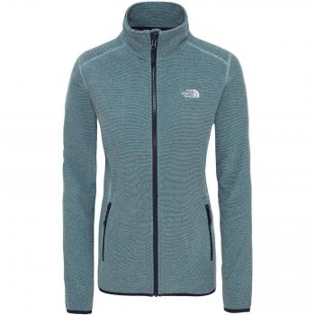The North Face W 100 Glacier Full Z Sweat-Shirt Femme, Bleu