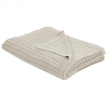 Couvre-lit Ilen, 150 × 200 cm, tissu beige clair