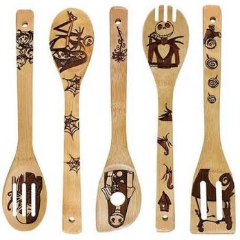 5Pcs Wooden Kitchen Utensils Set