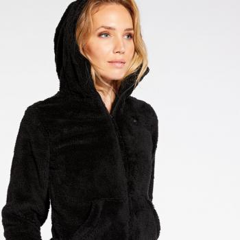 Hoodie Noir Basique – Femme L