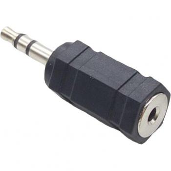Adaptador estéreo 3,5 mm a 2,5 mm macho‑hembra
