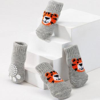 SoleilPattes – Pack 4 de coton antidérapant