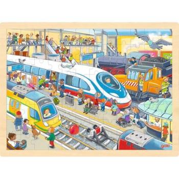 Bahnhof Puzzle für kleine Entdecker