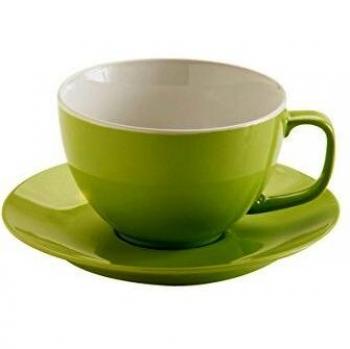 Large Green Cup and Saucer, Kensington 15oz – $11.75