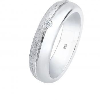 Elli Verlobungsbandring – 0,03 ct. Diamant, 925 Silber, für Frauen