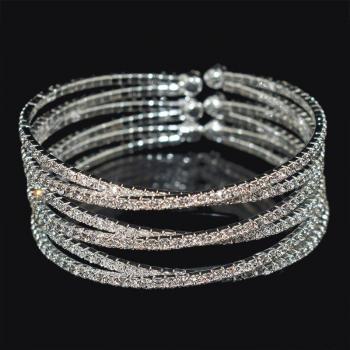 Bracelet élégant strass or argent pour filles