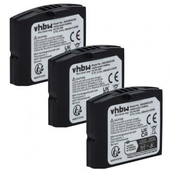 Batteries Rechargeables Vhbw 3x pour Écouteurs Sennheiser EKI 830, HDI 830, IS 410, RI 410, RI 830