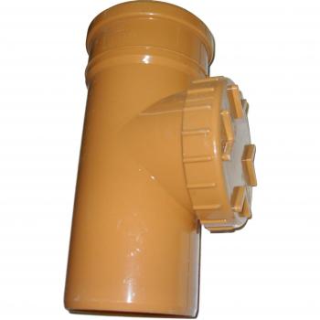 110 mm Brown Soil Rod Pipe – Push‑Fit, Underground, One‑Port