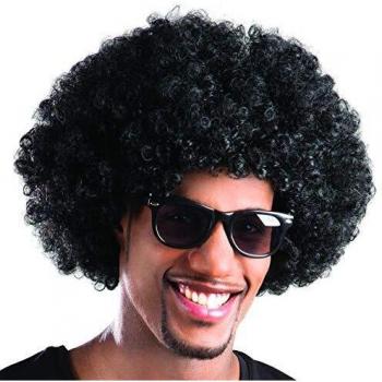 Parrucca Afro Unisex Nera – Capelli Ricci Naturali