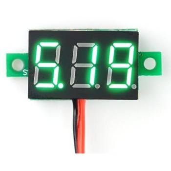 0,28 LED Digital-Voltmeter, 3,2-30V, 2-Draht, grün