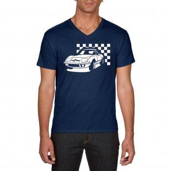 Touchlines Men's Youngtimer Opel GT T-Shirt, Navy