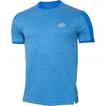 Herren T-Shirt Lotto Sport Kurzarm T5025 M Blau meliert