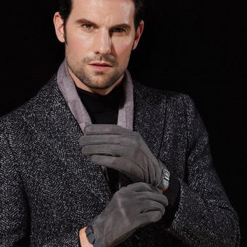 Warm Suede Winter Mittens with Screen Touch