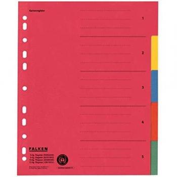 Intercalaire en Papier Carton Extra Large 230 g – 5 Positions (Falken)