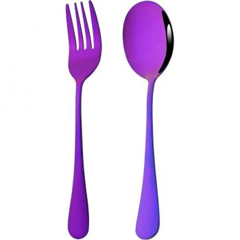 Drmfiy 2-teiliges Edelstahl Besteckset in Rose Gold für Gastronomie