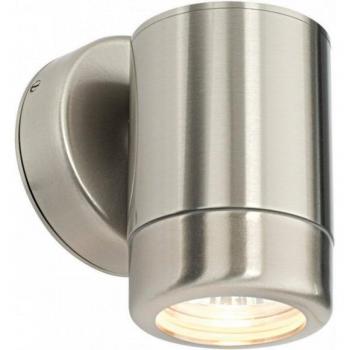 Atlantis Outdoor Coastal Wall Down IP65 7W Marine Grade Brushed Stainless Steel Dimmable IP65 GU10
