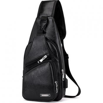 Bolsa de hombro de cuero estilo mensajero