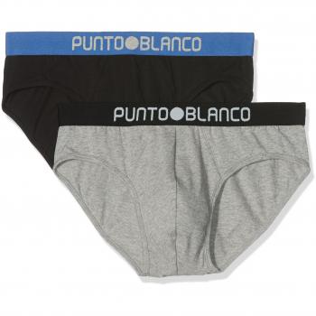 Punto Blanco Duplo Resurge, Pack de 2 Slip Hombre, Multicolor 577, Talla 48