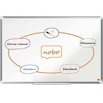 Pizarra NOBO Premium Plus melamina 900x600mm, blanco