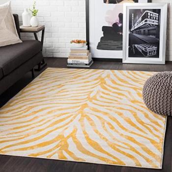 Cybele Scandi Boho Zebra Design Rug