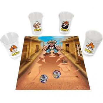 Gioco di bevute con 4 bicchieri da aperitivo
