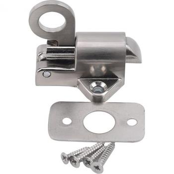Silver Zinc Alloy Gate Latch with Pull Ring