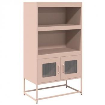 Buffet haut acier rose 68x39x123 cm