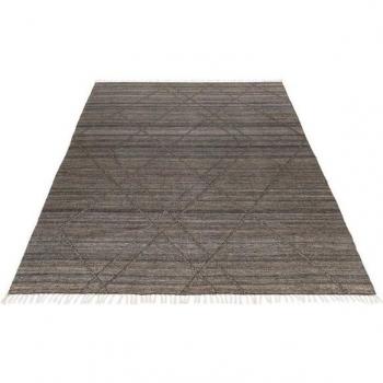 Tapis Graphique Recyclé Nova Anthracite 140x200
