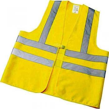 Warnweste Max, Gr. L, Textil, gelb