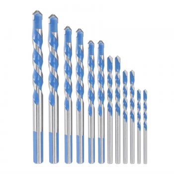 Ensemble de forets de maçonnerie 3mm-12mm (12 pièces) carbure