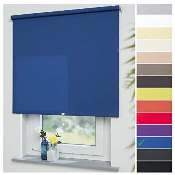 Springrollo LIEDECO Uni Gr. 15, blau (dunkelblau), B:72cm H:180cm, lichtdurchlässig